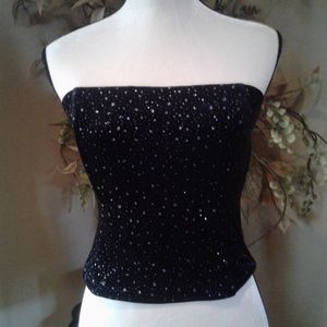 Scott McClintock black sequined camisole